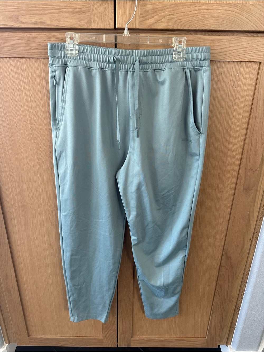 Men's Hollister Drawstring Sweatpants - Dusty Blue - Size Medium